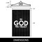 G128 Combo Pack Garden Flag Hanger 14IN & Garden Flag In God We Trust Patriotic Printed 12x18IN Double Sided Yard Garden Lawn Decoration